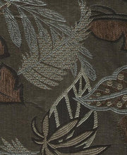 Swavelle Mill Creek Fiji Granite Raised Leaf Design Brown Upholstery Fabric