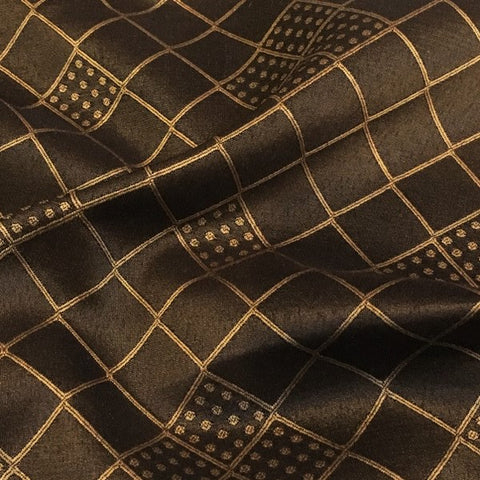 Swavelle Mill Creek Hoppers Bronze Brown Gold Diamond Upholstery Fabric