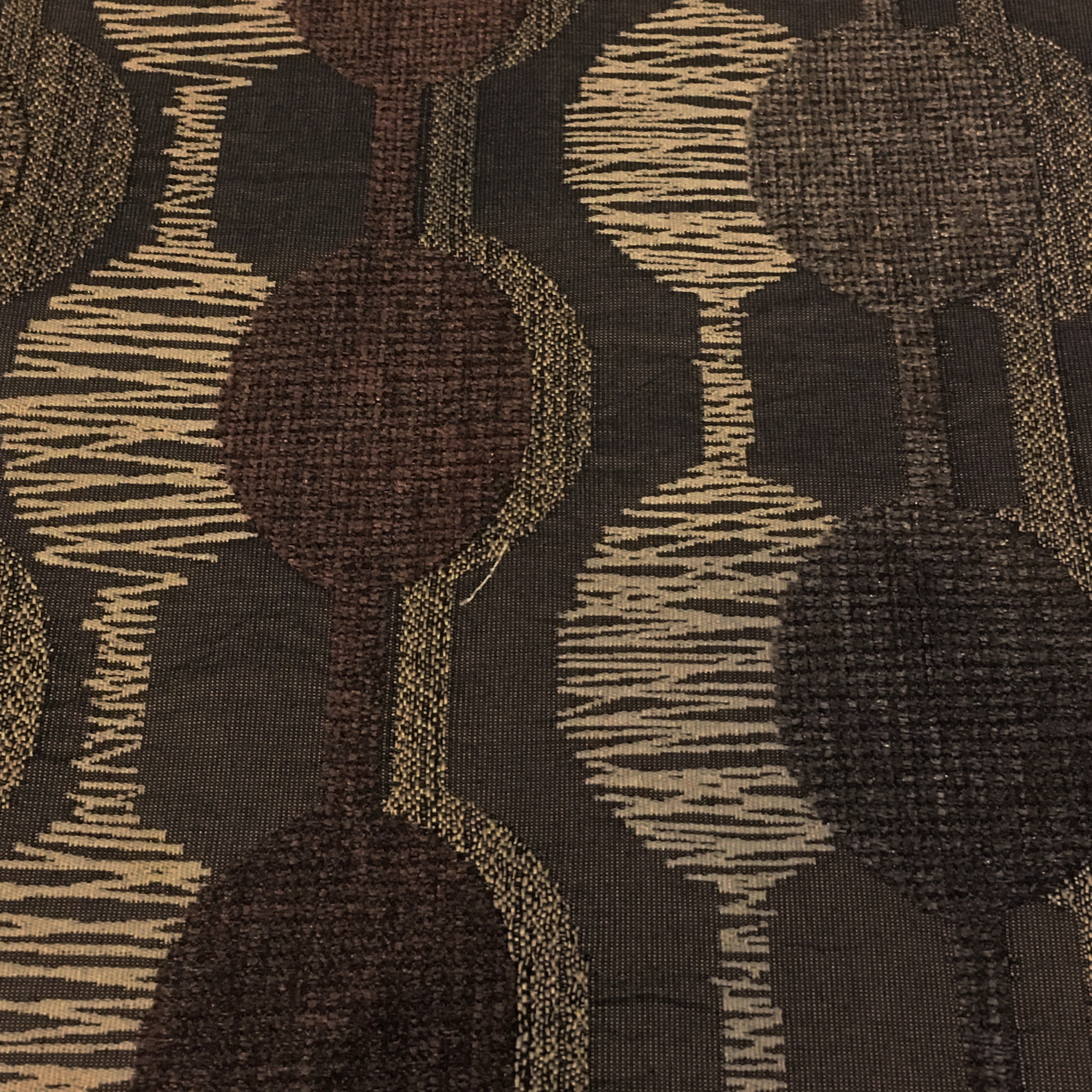 Swavelle Mill Creek Twin Brooks Woodland Geometric Brown Upholstery Fabric