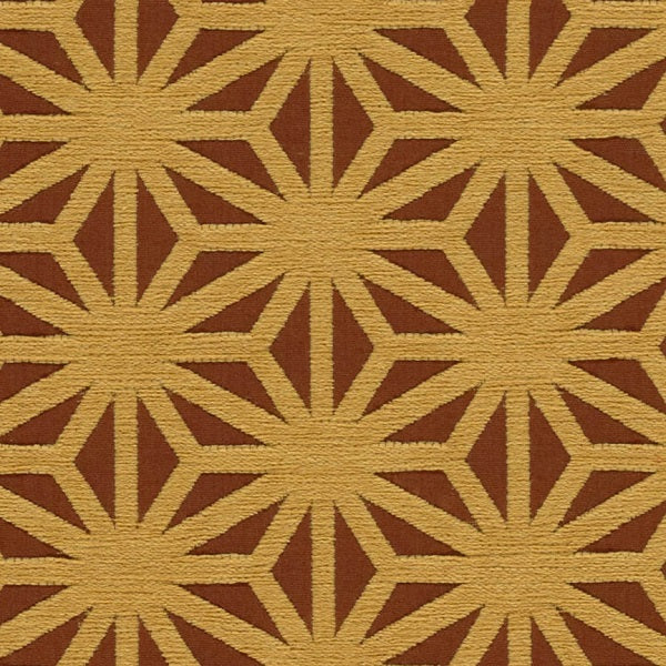 Arc-Com Kirigami Papaya Brown Upholstery Fabric