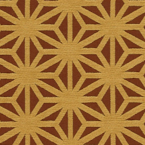 Arc-Com Kirigami Papaya Brown Upholstery Fabric