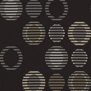Arc-Com Upholstery Fabric Crypton Sliced Circles Cirque Coal