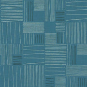 Arc-Com Tally Ocean Blue Geometric Upholstery Vinyl