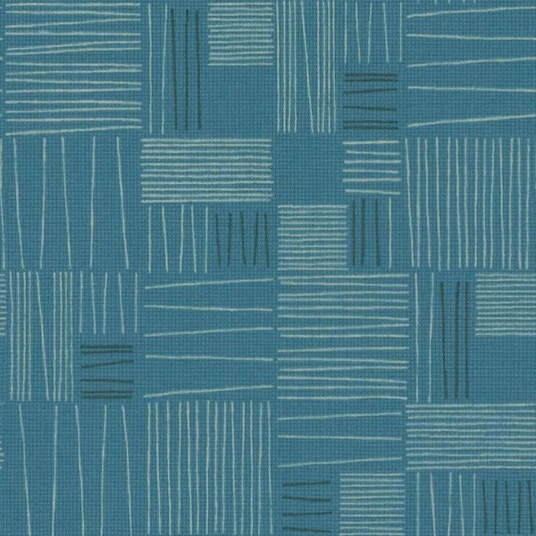 Arc-Com Tally Ocean Upholstery Fabric