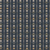 Remnant of Arc-Com Analog Midnight Blue Upholstery Fabric