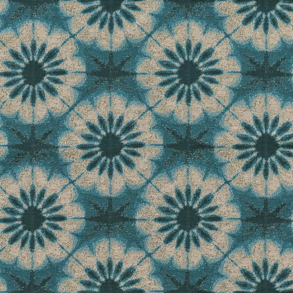 Remnant of Arc-Com Arashi Caribbean Upholstery Fabric