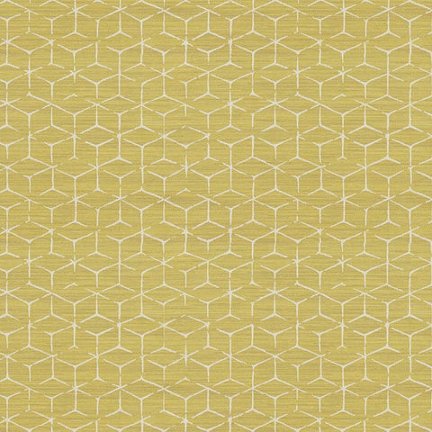 Remnant of Arc-Com Itajime Citron Upholstery Fabric