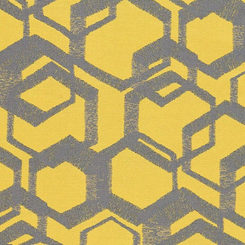 Remnant of Arc-Com Jive Sunshine Upholstery Fabric