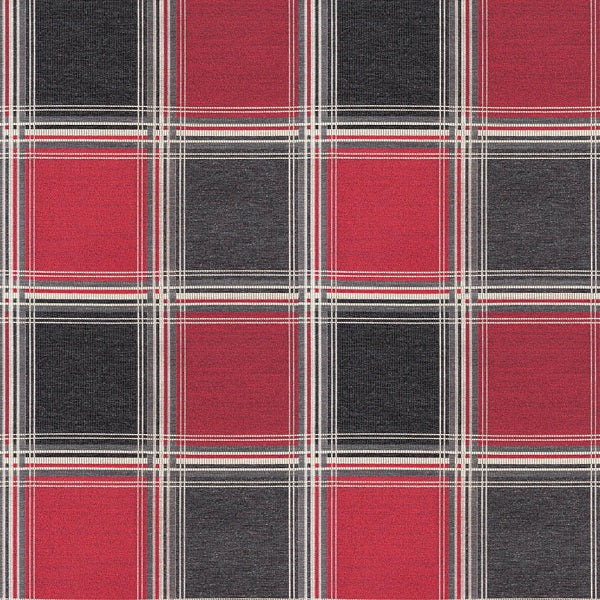 Arc-Com The Plaid Flame Upholstery Fabric