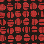 Arc-Com Sundial Fire Geometric Red Upholstery Fabric