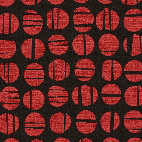 Remnant of Arc-Com Sundial Fire Upholstery Fabric
