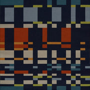 Arc-Com Square One Midnight Geometric Blue Upholstery Fabric