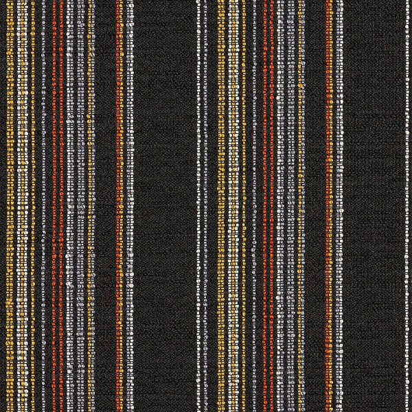 Arc-Com Raya Onyx Stripe Black Upholstery Fabric