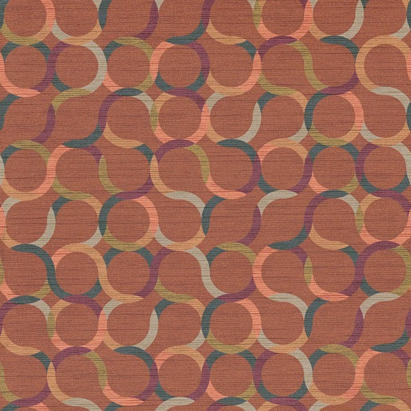 Remnant of Arc-Com Spin Terracotta Upholstery Vinyl