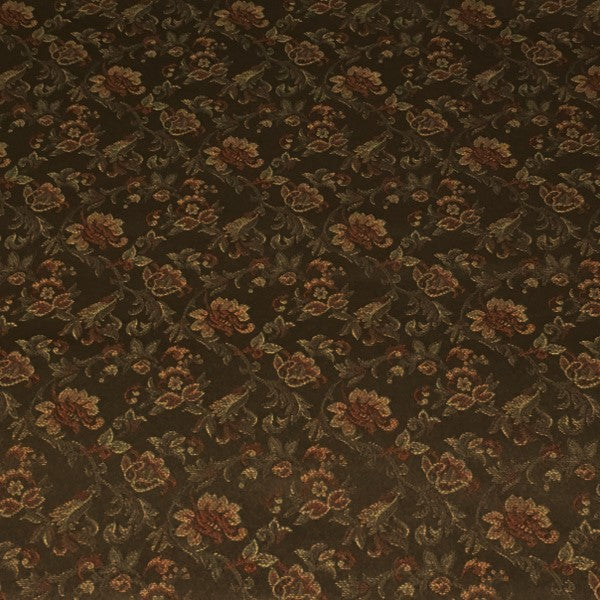 Airy Bronze Floral Brown Upholstery Fabric