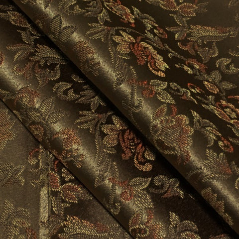 Airy Bronze Floral Brown Upholstery Fabric