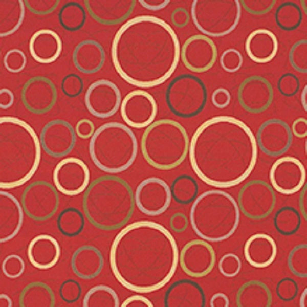 Architex Astronomy Sun Crypton Geometric Red Upholstery Fabric