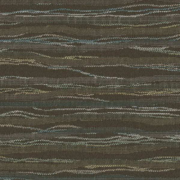 Bernhardt Live Wire Birch Wavy Stripes Green Upholstery Fabric
