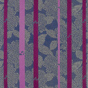 HBF Big Floral Stripe Purple on Purple Upholstery Fabric