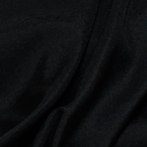 Etched Onyx Black Drapery Fabric