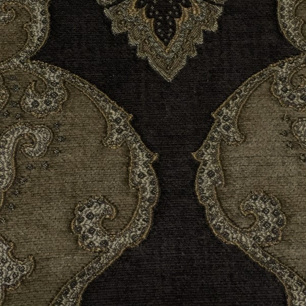 Bradshaw Godiva Victorian Tapestry Style Brown Upholstery Fabric Swavelle Mill Creek