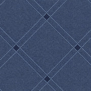 Fabric Remnant of Knoll Cats Cradle Denim Upholstery Fabric