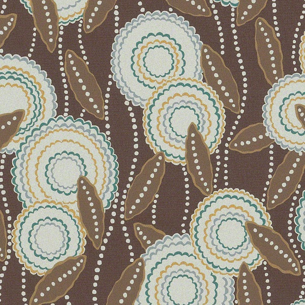 CF Stinson Upholstery Fabric Remnant Bon Voyage Cacao