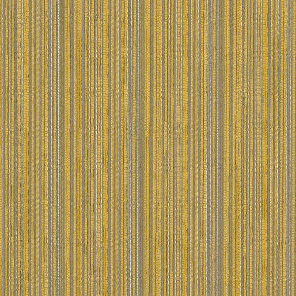 Remnant of CF Stinson Continuum Finch Yellow Stripe Upholstery Fabric