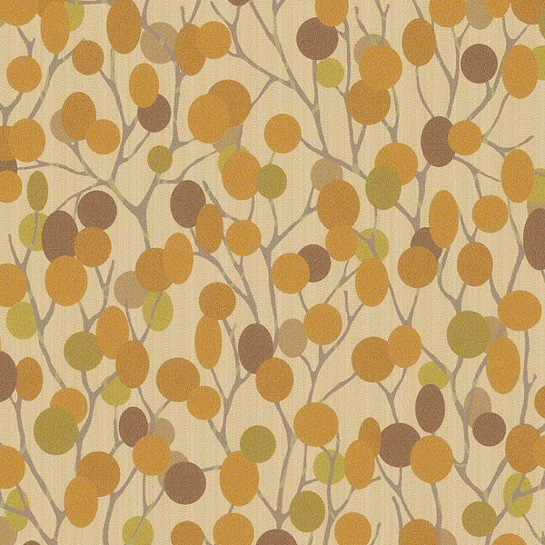 CF Stinson Upholstery Fabric Remnant Natural World Marigold
