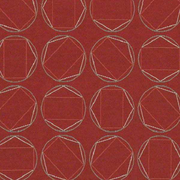 CF Stinson Upholstery Fabric Remnant Swivel Red