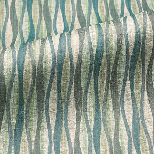 CF Stinson Lava Marsh Wavy Striped Green Upholstery Vinyl