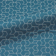 CF Stinson Tangram Grotto Geometric Blue Upholstery Fabric