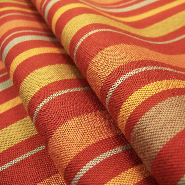 Fabric Remnant of Cabana Strawberry Stripe