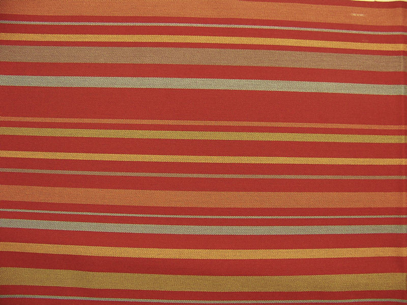 Fabric Remnant of Cabana Strawberry Stripe