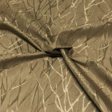 Campus Grove Taupe Branch Design Brown Drapery Fabric