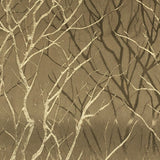 Campus Grove Taupe Branch Design Brown Drapery Fabric