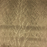 Campus Grove Taupe Branch Design Brown Drapery Fabric