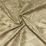 Candytuft Pearl Designer Paisley Ivory Upholstery Fabric