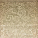 Candytuft Pearl Designer Paisley Ivory Upholstery Fabric