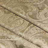 Candytuft Pearl Designer Paisley Ivory Upholstery Fabric