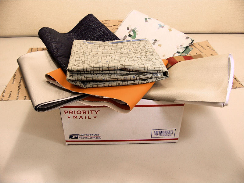 Craft Box of Assorted Fabrics: Flat Rate Shipping Box
