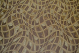 Picture Sage Geometric Design Brown Upholstery Fabric