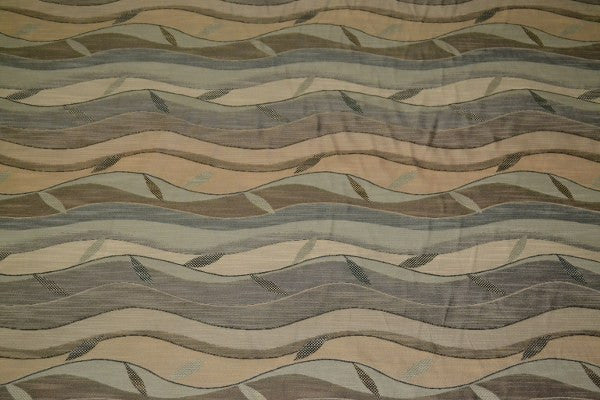 Swavelle Mill Creek Upholstery Fabric Wavy Stripe Free Spirit Pewter Toto Fabrics