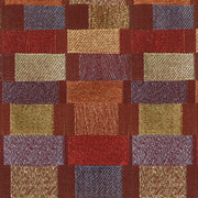 Designtex Stacks Bittersweet Staggered Rectangles Burgundy Upholstery Fabric