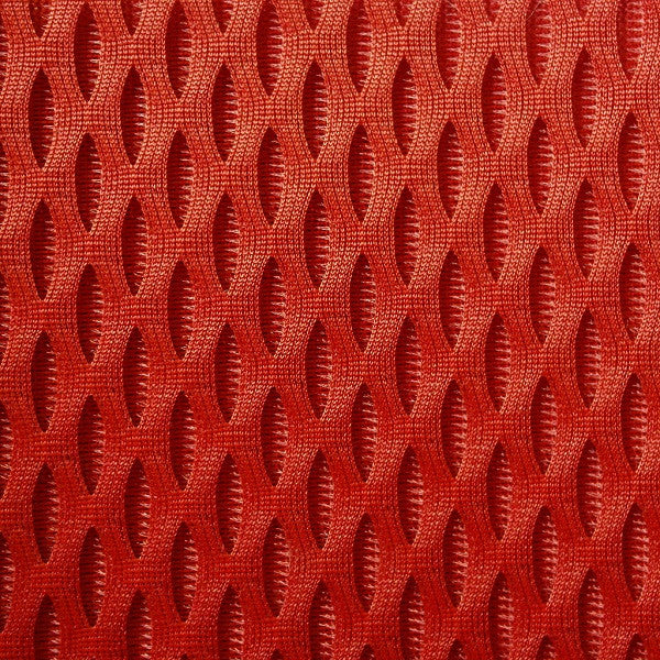 Remnant of Diamond Mesh Brick Red Upholstery Fabric