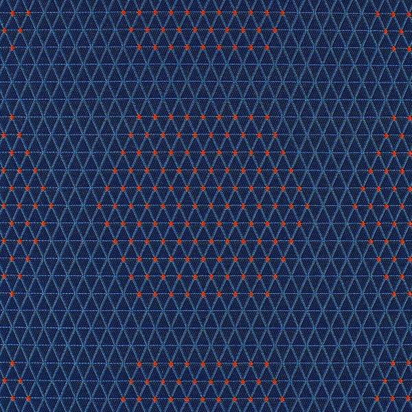 HBF Dot Structure Blue and Orange Upholstery Fabric