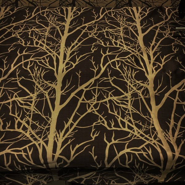 Element Tree Latte Designer Brown Drapery Fabric