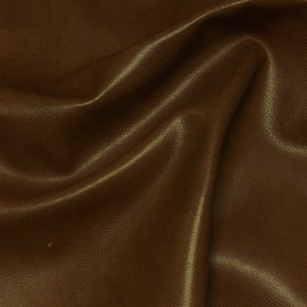 Richloom Energy Saddle Faux Leather Brown Upholstery Fabric