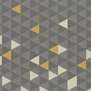 HBF Equation Divide Triangle Pattern Gray Upholstery Fabric