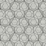 HBF Folded Lines Chalk & Black Upholstery Fabric